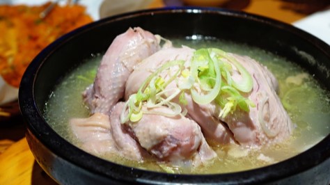 Korean ginseng chicken soup
