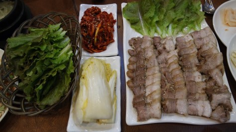 Korean pork platter